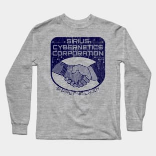 Sirius Cybernetics Corporation (blue print, heavily distressed) Long Sleeve T-Shirt